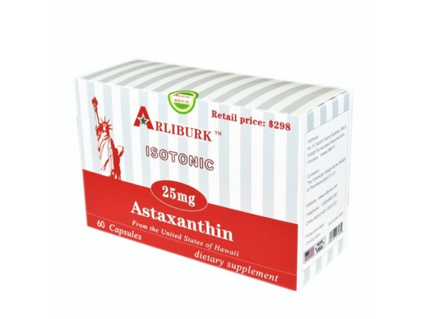 美國原裝進口蝦青素軟膠囊 25mg/粒 60粒一瓶