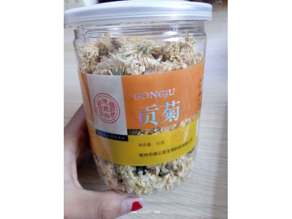 批發(fā)零售德云堂優(yōu)質(zhì)罐裝30g貢菊胎菊