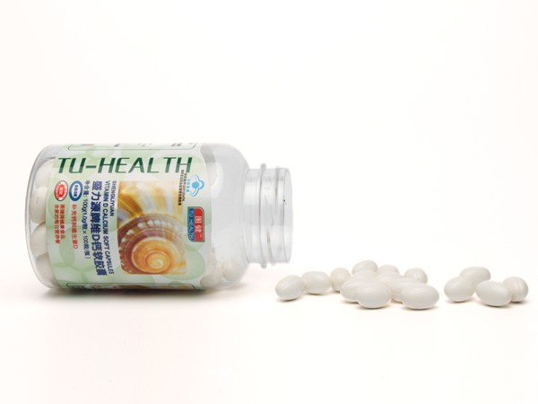 圖健盛力源牌維D鈣軟膠囊 100粒（液體鈣）