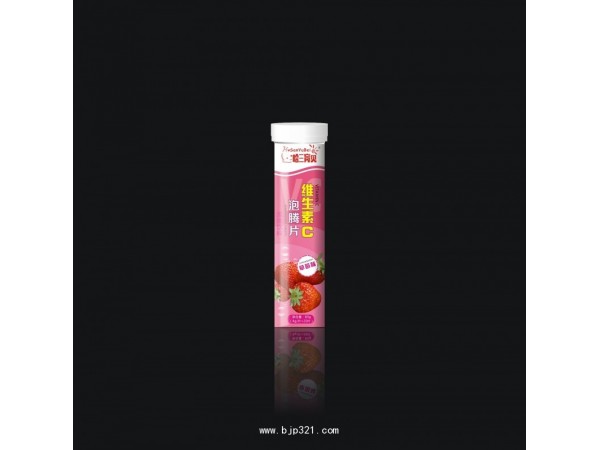 哈三育貝維生素C泡騰片（草莓味）