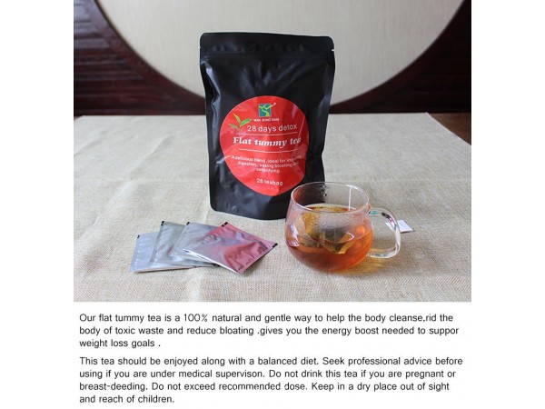 萬(wàn)松堂28天排毒茶Flat tummy tea 廠家直供