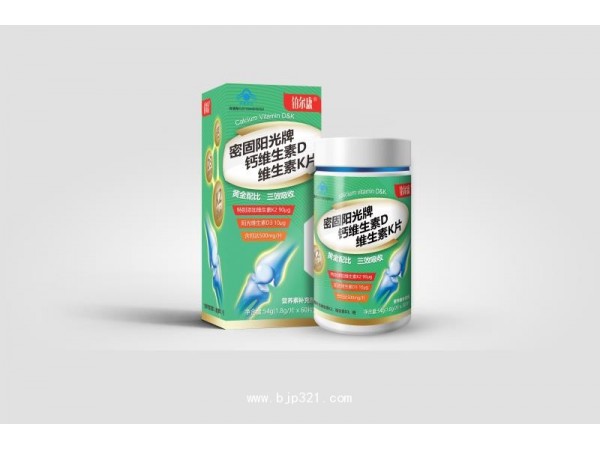 鉑爾康鈣維生素D維生素K2片