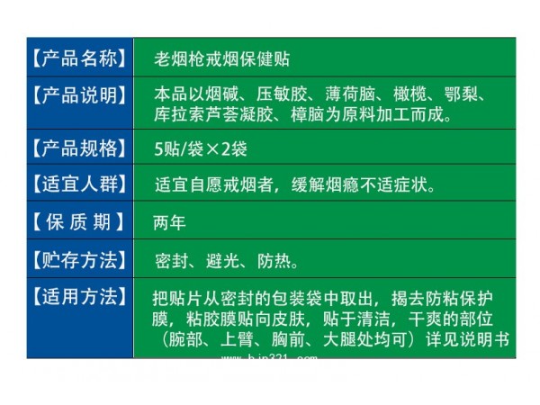 戒煙貼廠(chǎng)家承接OEM定制貼牌加工業(yè)務(wù)戒煙產(chǎn)品