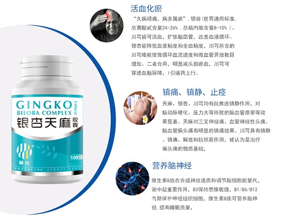 草本銀杏天麻膠囊