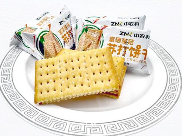 富硒菌菇蘇打餅干