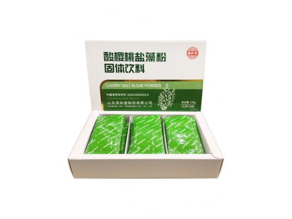 酸櫻桃鹽藻粉固體飲料