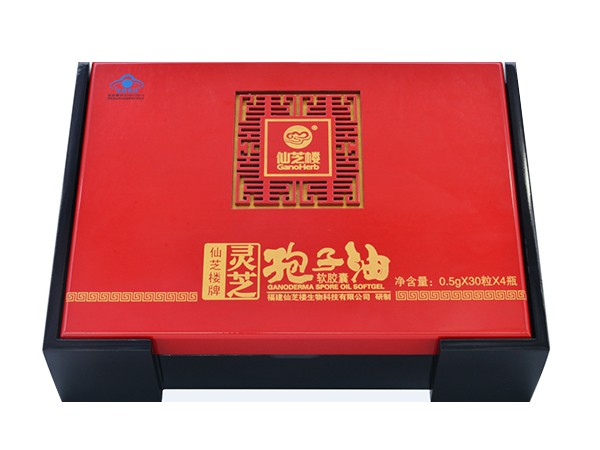 仙芝樓牌靈芝孢子油軟膠囊豪華木盒裝