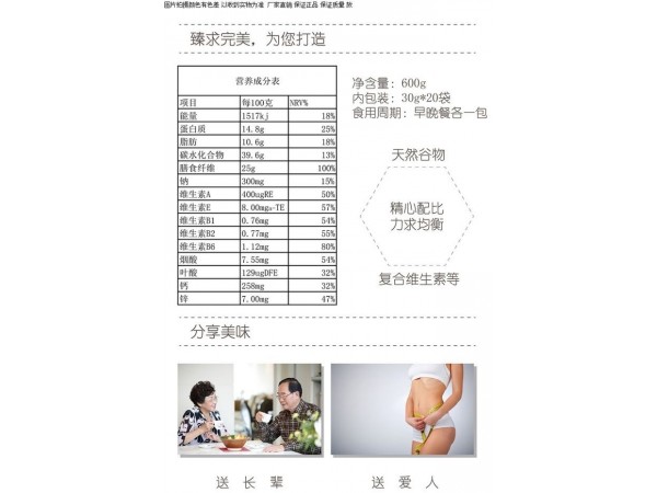 正大珍吾堂谷物粉-飽腹代餐（無蔗糖食品）