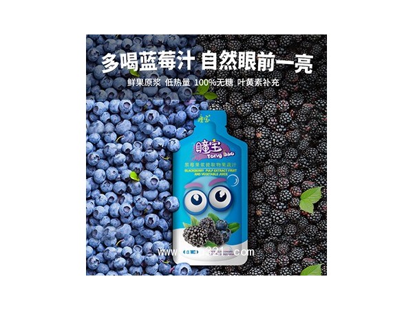 瞳寶黑莓藍(lán)莓果漿提取物營(yíng)養(yǎng)補(bǔ)充護(hù)眼果蔬汁