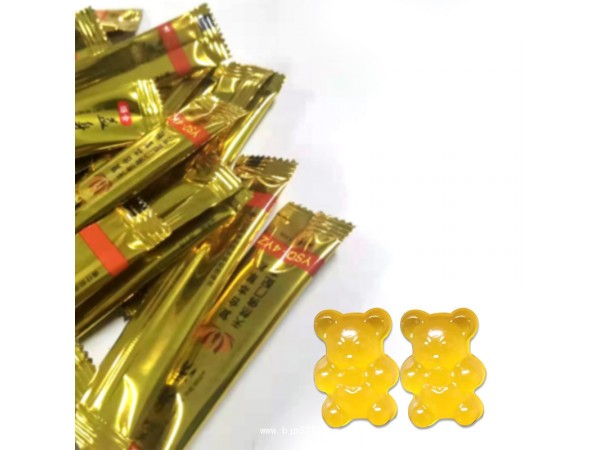 透明質(zhì)酸鈉軟糖貼牌加工 小熊形狀水果口味凝膠糖果定制加工