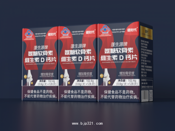 健時(shí)代牌氨糖軟骨素維生素D鈣片