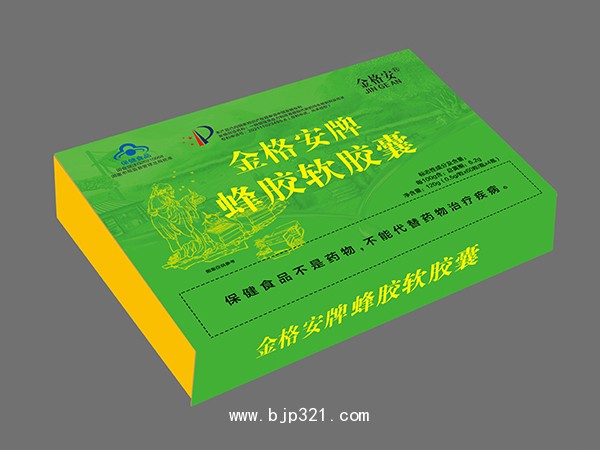 金格安牌蜂膠軟膠囊4瓶裝-禮盒