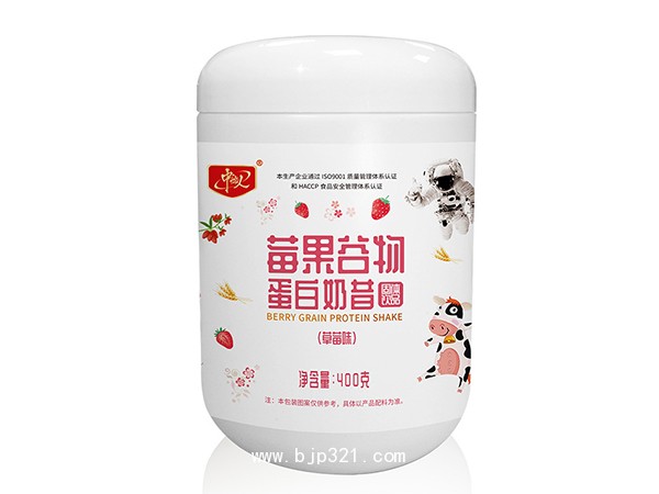 桶裝莓果谷物蛋白奶昔  蛋白粉  谷物粉  代餐廠家