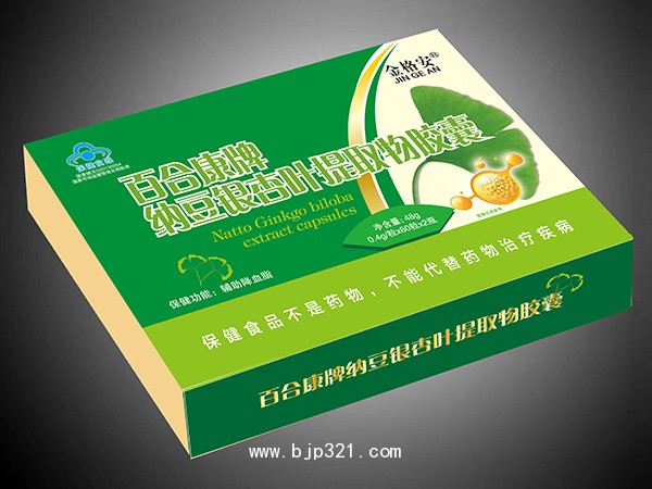 百合康牌納豆銀杏葉提取物膠囊-禮盒