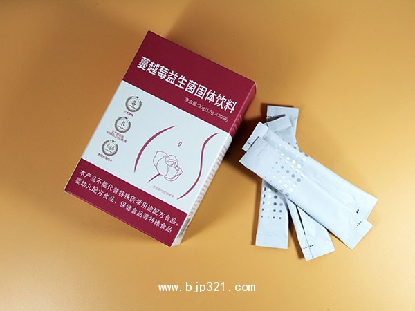 貼牌定制oem代工批發(fā)供貨大包私域直播供貨蔓越莓益生菌固體飲料招商