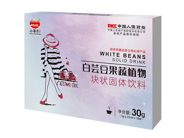 白蕓豆果蔬植物塊狀固體飲料