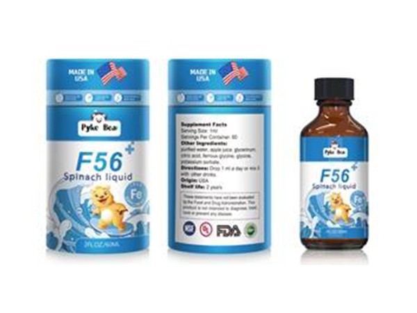 派克熊牌F56菠菜飲液（鐵滴劑）
