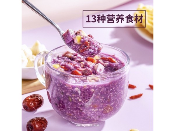 紫薯魔芋代餐粥固體飲料