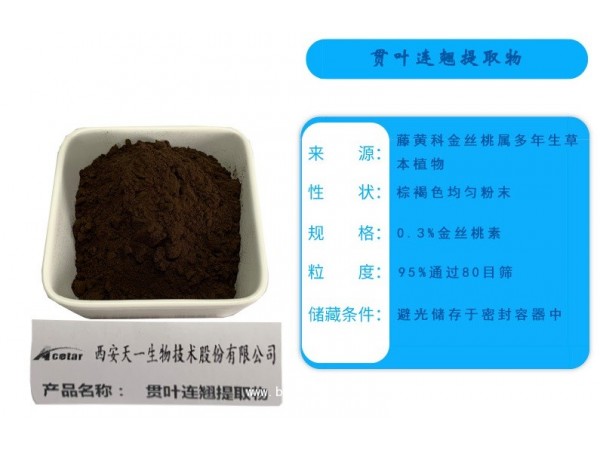 貫葉連翹提取物