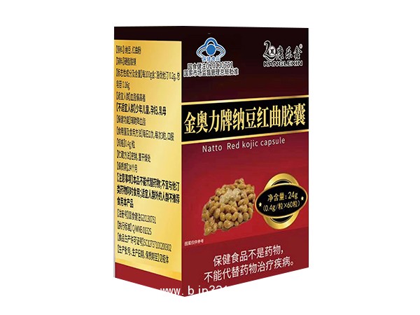 金奧力牌納豆紅曲膠囊