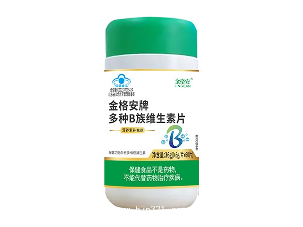 金格安牌多種B族維生素片（單瓶）