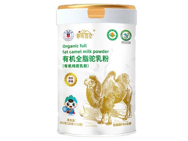 新疆軍農(nóng)乳業(yè)尋味昆侖有機全脂駝300g