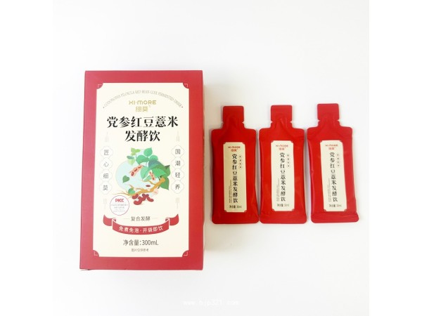 未名太研生物黨參紅豆薏米發(fā)酵飲300mL盒植物飲料開袋即飲輕養(yǎng)